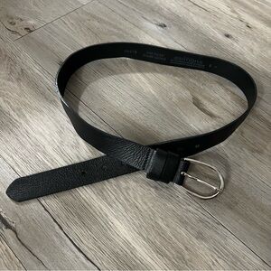 Simons Black Italian Leather Belt